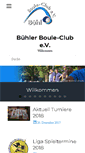 Mobile Screenshot of buehler-boule-club.de