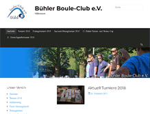 Tablet Screenshot of buehler-boule-club.de